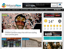 Tablet Screenshot of kelownanow.com
